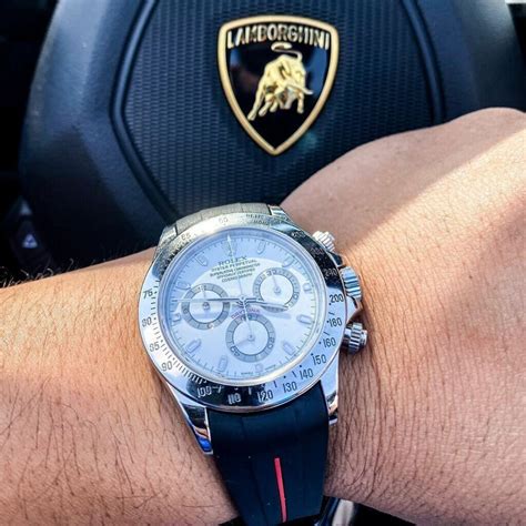 how to replace metal bracelet to strap on rolex daytona